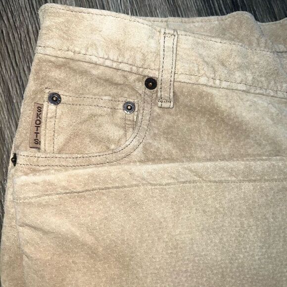 Skotts Tan Suede Leather Pants Size 14/26 - Picture 4 of 13